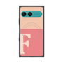 プレミアムスクエアケース with SnapMag［ オリジナル - initial two tone - F pink ］