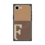 プレミアムスクエアケース with SnapMag［ オリジナル - initial two tone - F brown ］