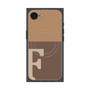 プレミアムスクエアケース with SnapMag［ オリジナル - initial two tone - F brown ］