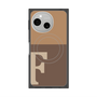 プレミアムスクエアケース with SnapMag［ オリジナル - initial two tone - F brown ］
