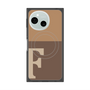 プレミアムスクエアケース with SnapMag［ オリジナル - initial two tone - F brown ］