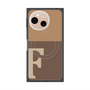 プレミアムスクエアケース with SnapMag［ オリジナル - initial two tone - F brown ］