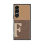 プレミアムスクエアケース with SnapMag［ オリジナル - initial two tone - F brown ］