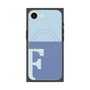 プレミアムスクエアケース with SnapMag［ オリジナル - initial two tone - F blue ］