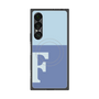 プレミアムスクエアケース with SnapMag［ オリジナル - initial two tone - F blue ］