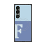 プレミアムスクエアケース with SnapMag［ オリジナル - initial two tone - F blue ］