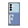プレミアムスクエアケース with SnapMag［ オリジナル - initial two tone - F blue ］