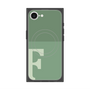 プレミアムスクエアケース with SnapMag［ オリジナル - initial two tone - F green ］