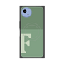 プレミアムスクエアケース with SnapMag［ オリジナル - initial two tone - F green ］