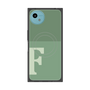 プレミアムスクエアケース with SnapMag［ オリジナル - initial two tone - F green ］