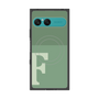 プレミアムスクエアケース with SnapMag［ オリジナル - initial two tone - F green ］