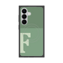 プレミアムスクエアケース with SnapMag［ オリジナル - initial two tone - F green ］