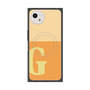 プレミアムスクエアケース with SnapMag［ オリジナル - initial two tone - G orange ］