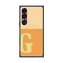 プレミアムスクエアケース with SnapMag［ オリジナル - initial two tone - G orange ］