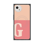 プレミアムスクエアケース with SnapMag［ オリジナル - initial two tone - G pink ］