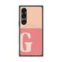 プレミアムスクエアケース with SnapMag［ オリジナル - initial two tone - G pink ］