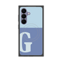 プレミアムスクエアケース with SnapMag［ オリジナル - initial two tone - G blue ］