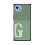 プレミアムスクエアケース with SnapMag［ オリジナル - initial two tone - G green ］