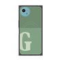 プレミアムスクエアケース with SnapMag［ オリジナル - initial two tone - G green ］