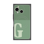 プレミアムスクエアケース with SnapMag［ オリジナル - initial two tone - G green ］