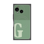 プレミアムスクエアケース with SnapMag［ オリジナル - initial two tone - G green ］