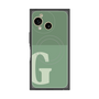 プレミアムスクエアケース with SnapMag［ オリジナル - initial two tone - G green ］