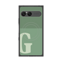 プレミアムスクエアケース with SnapMag［ オリジナル - initial two tone - G green ］