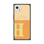 プレミアムスクエアケース with SnapMag［ オリジナル - initial two tone - H orange ］