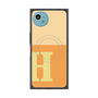 プレミアムスクエアケース with SnapMag［ オリジナル - initial two tone - H orange ］