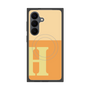 プレミアムスクエアケース with SnapMag［ オリジナル - initial two tone - H orange ］