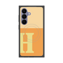 プレミアムスクエアケース with SnapMag［ オリジナル - initial two tone - H orange ］