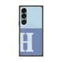 プレミアムスクエアケース with SnapMag［ オリジナル - initial two tone - H blue ］