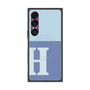 プレミアムスクエアケース with SnapMag［ オリジナル - initial two tone - H blue ］