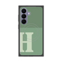 プレミアムスクエアケース with SnapMag［ オリジナル - initial two tone - H green ］