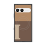 プレミアムスクエアケース with SnapMag［ オリジナル - initial two tone - I brown ］