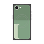 プレミアムスクエアケース with SnapMag［ オリジナル - initial two tone - I green ］
