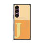プレミアムスクエアケース with SnapMag［ オリジナル - initial two tone - J orange ］