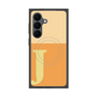 プレミアムスクエアケース with SnapMag［ オリジナル - initial two tone - J orange ］