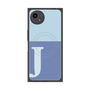 プレミアムスクエアケース with SnapMag［ オリジナル - initial two tone - J blue ］