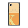 プレミアムスクエアケース with SnapMag［ オリジナル - initial two tone - K orange ］