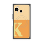 プレミアムスクエアケース with SnapMag［ オリジナル - initial two tone - K orange ］