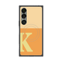 プレミアムスクエアケース with SnapMag［ オリジナル - initial two tone - K orange ］