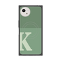 プレミアムスクエアケース with SnapMag［ オリジナル - initial two tone - K green ］