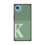 プレミアムスクエアケース with SnapMag［ オリジナル - initial two tone - K green ］