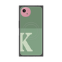 プレミアムスクエアケース with SnapMag［ オリジナル - initial two tone - K green ］
