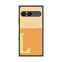 プレミアムスクエアケース with SnapMag［ オリジナル - initial two tone - L orange ］