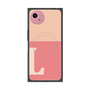 プレミアムスクエアケース with SnapMag［ オリジナル - initial two tone - L pink ］