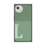 プレミアムスクエアケース with SnapMag［ オリジナル - initial two tone - L green ］