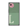 プレミアムスクエアケース with SnapMag［ オリジナル - initial two tone - L green ］