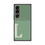 プレミアムスクエアケース with SnapMag［ オリジナル - initial two tone - L green ］